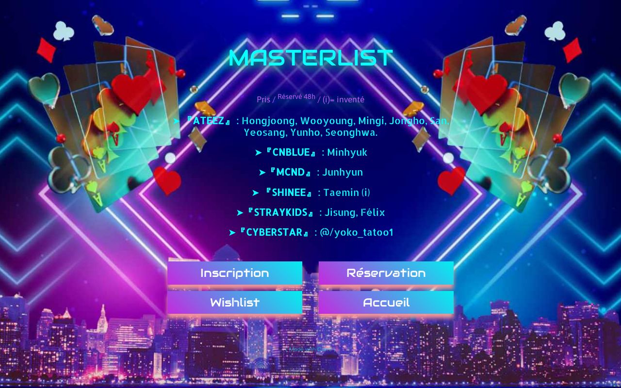 Masterlist